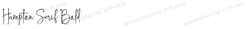 Hampton Serif Bold字体转换